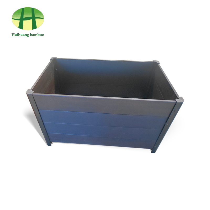 Panlabas na paglaban sa panahon ng kawayan ng planter na composite wood planter box